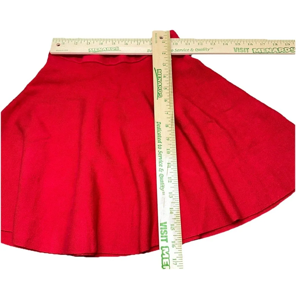 Gap Kids‎ Red Pleated Holiday Skirt Cotton Thick Stretch Girls XXL (14-16)